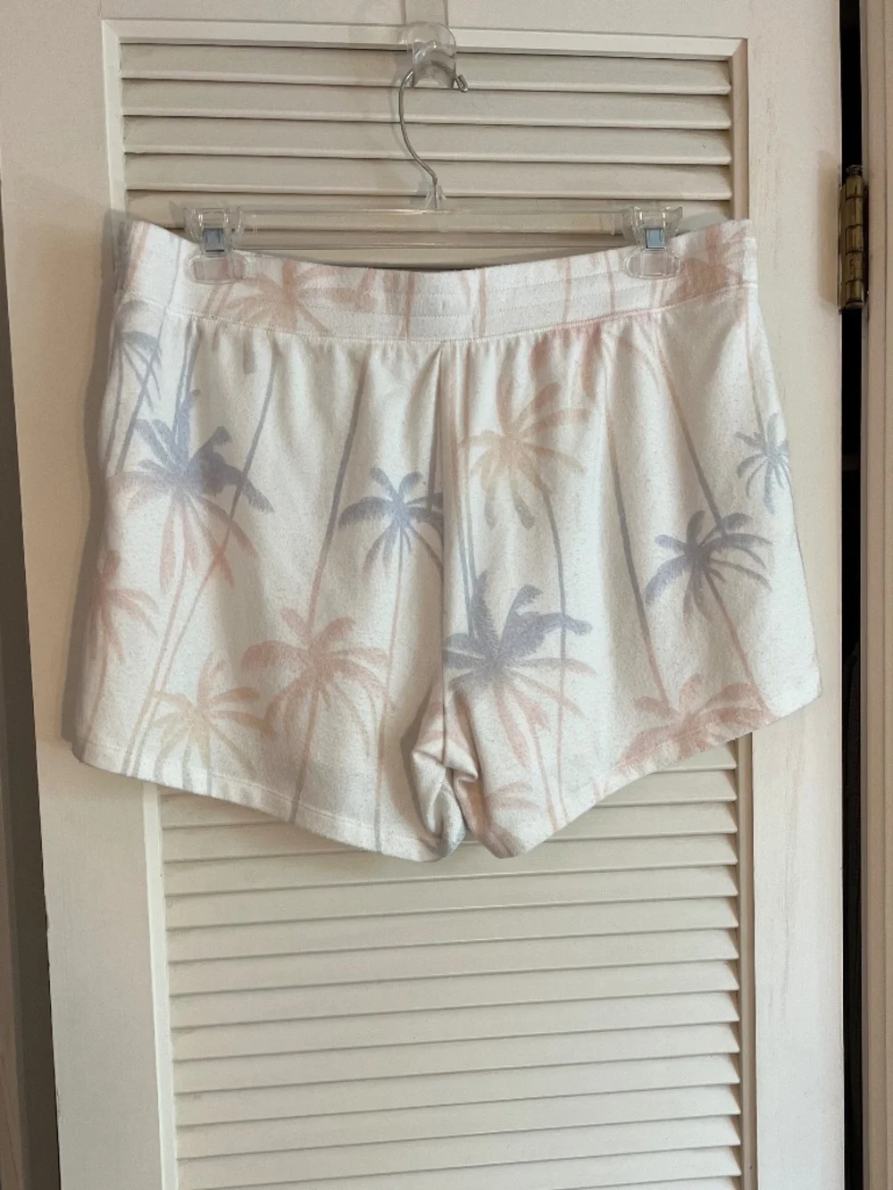 P.J. Salvage Palm Printed Flannel Sleep Shorts Size XL